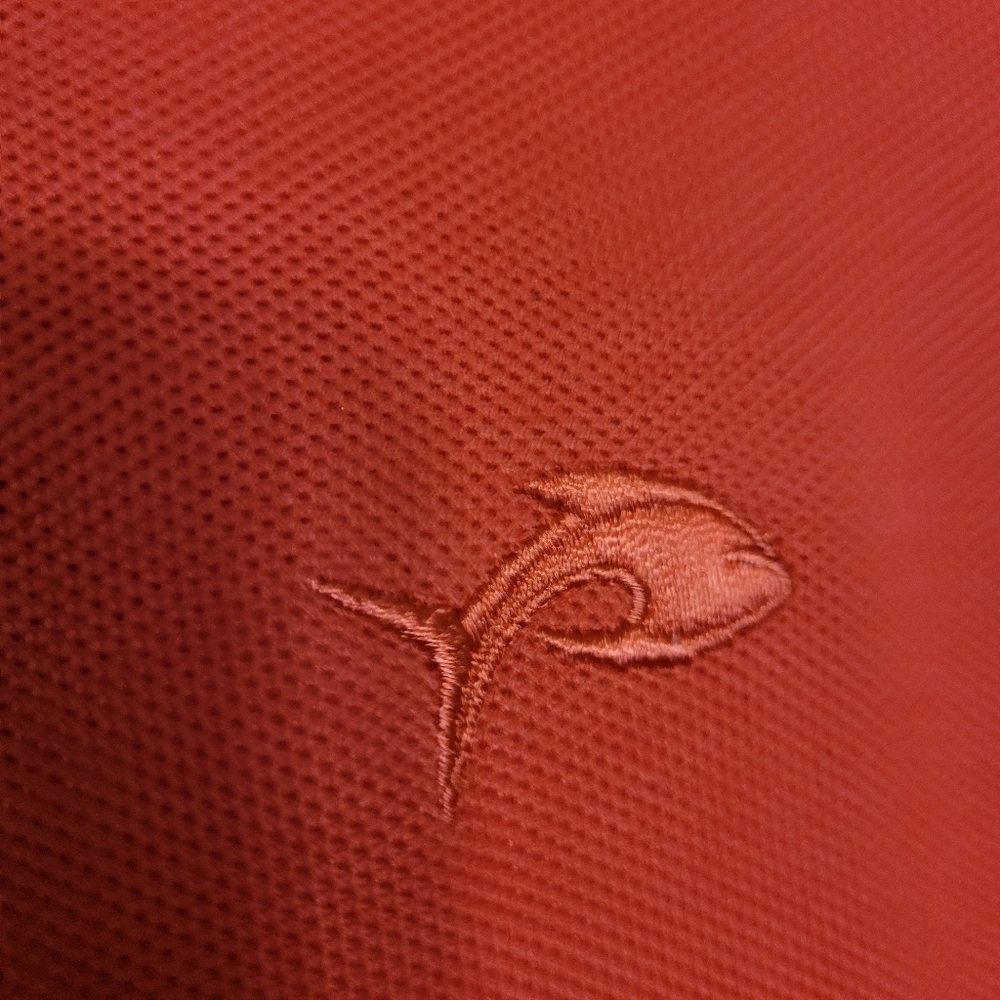 Ocean & Coast Reddish Orange Moisture Wicking Polo Shirt Size Men's XL - Picture 8 of 11